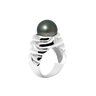 Tahitian Pearl Ring 10-11 mm and Silver 925/1000