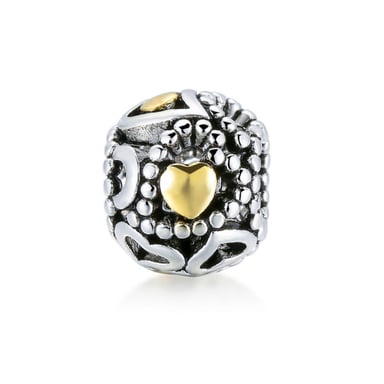 Charms Bead and Little Golden Heart