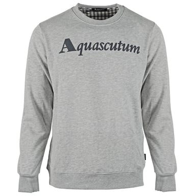 Aquascutum Box Logo Grey Sweatshirt