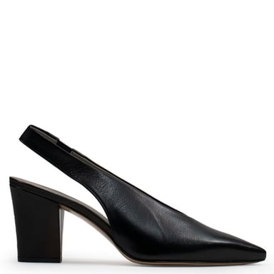 Calpierre Ramone Leather Sling Back Court Shoes