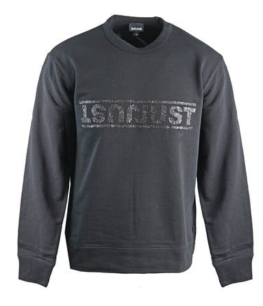 Just Cavalli Reverse Logo Black Sweatshirt