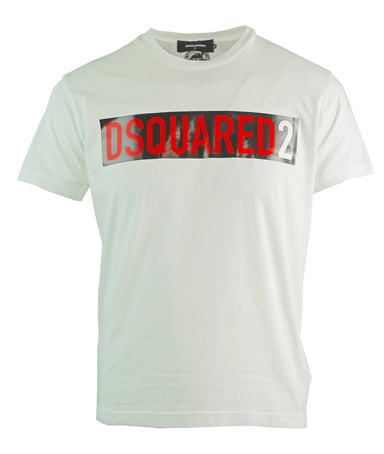 Dsquared2 Cool Fit Block Logo White T-Shirt