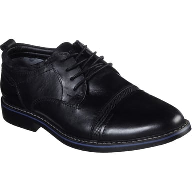 Skechers Mens Bregman Selone Lace Up Leather Dress Shoes