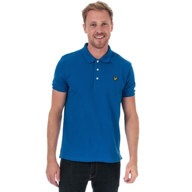 Men's Lyle And Scott Plain Polo Shirt in Blue