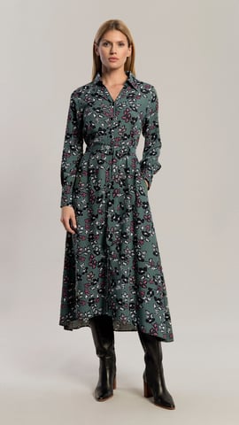 Dress Amber Floral Green