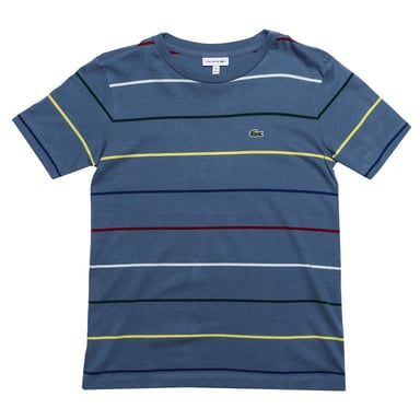 Boy's Lacoste Infant Striped T-Shirt in Blue