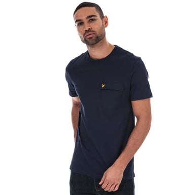 Men's Lyle And Scott Nylon Pocket T-shirt in Navy