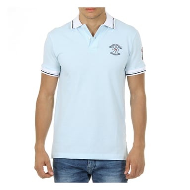 Ufford & Suffolk Polo Club Mens Polo Korte Mouwen Lichtblauw Kid