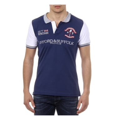Ufford & Suffolk Polo Club Mens Polo Short Mouwen US001 Indigo