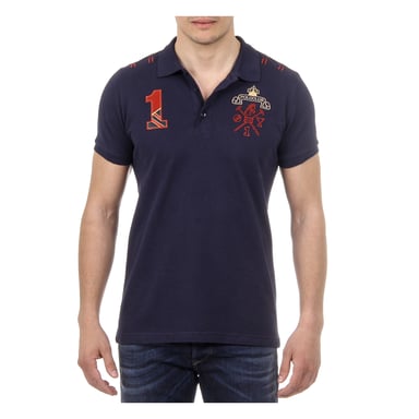 Ufford & Suffolk Polo Club Mens Polo Korte Mouwen US008 Navy Blue