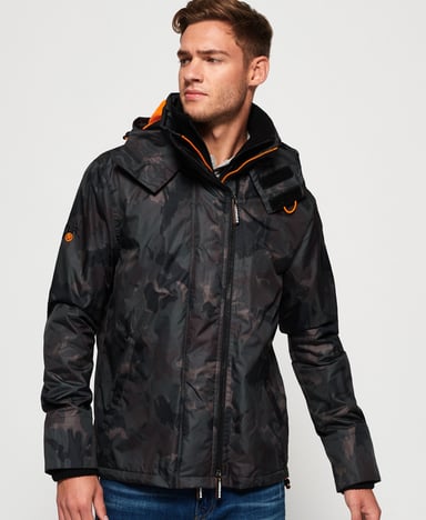 Superdry Arctic Hooded Print Pop Zip SD-Windcheater Jacket