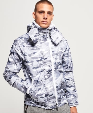 Superdry Arctic Hooded Print Pop Zip SD-Windcheater Jacket