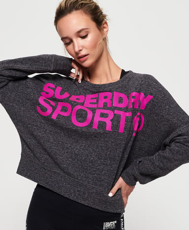 Superdry Active Batwing Crop Sweatshirt