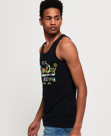 Superdry Vintage Logo Layered Camo Lite Vest Top