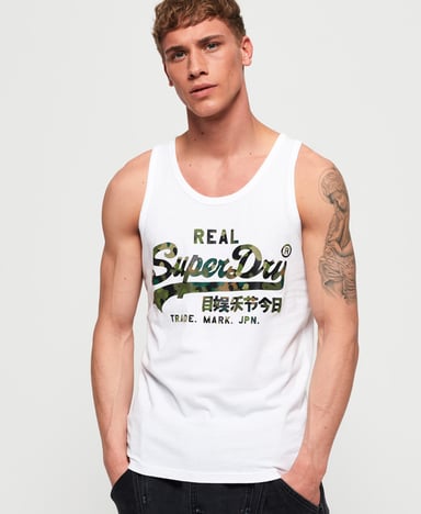 Superdry Vintage Logo Layered Camo Lite Vest Top