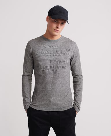 Superdry Shirt Shop Embossed Long Sleeve T-Shirt