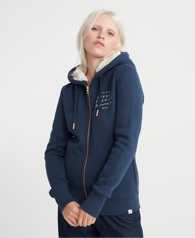 Superdry Applique zip Hoodie