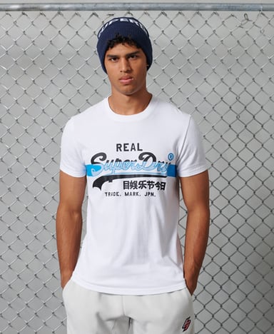 Superdry Vintage Logo Cross Hatch T-shirt