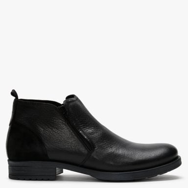 Ottonkern Leather Double Zip Ankle Boots