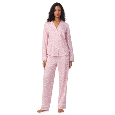 DKNY Pyjamaset met lange mouwen en roze print