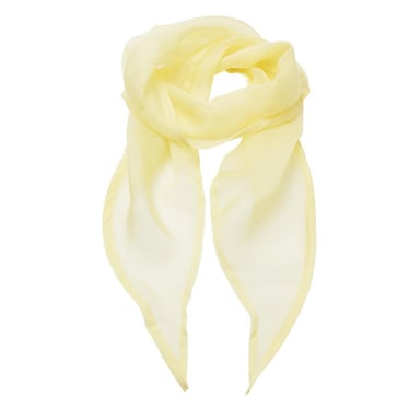 Premier Womens/Ladies Chiffon Scarf (Lemon)