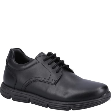 Hush Puppies Adrian SNR Skor I Svart Från Läder Pojk