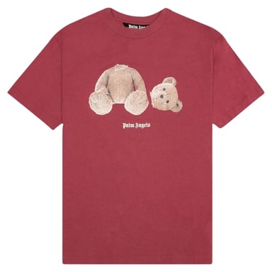 Palm Angels Kill The Bear-logo bordeaux T-shirt