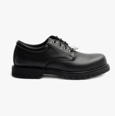 RELAXED FIT: COTTONWOOD - ELKS SR Heren Leren Antislip Schoenen Zwart