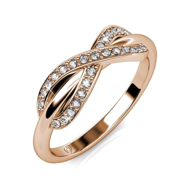 Trist Ring - Rose Gold and Crystal