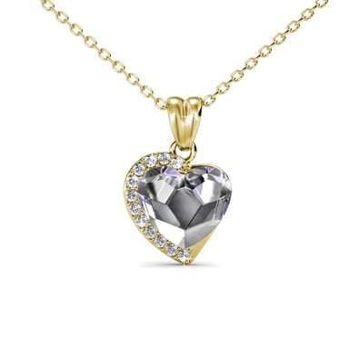 Fond love pendants - Gold and Crystal