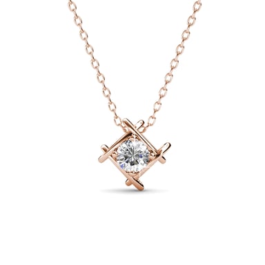 Roxy Pendants - Rose Gold and Crystal