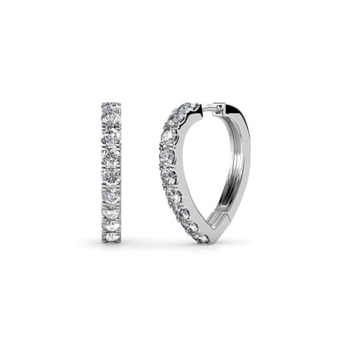 Ariane Earrings - Silver and Crystal