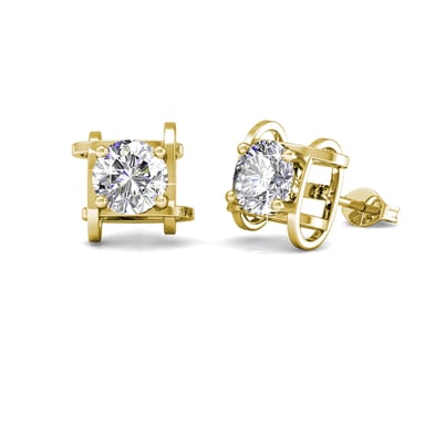 Roxy Earrings - Gold and Crystal