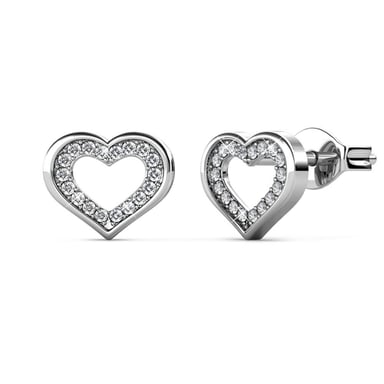 Zeal Earrings - Silver and Crystal