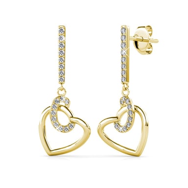 Allure Earrings - Gold and Crystal