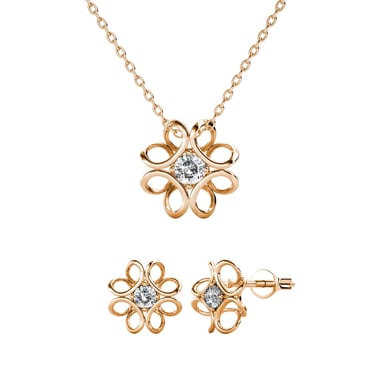 Daffodil Sets - Rose Gold and Crystal