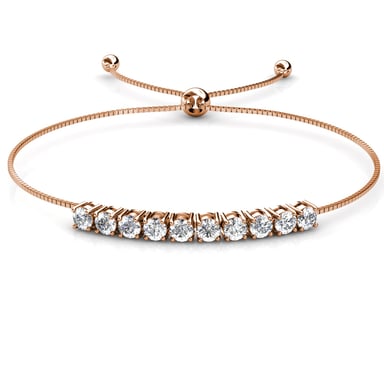 Crystal Mia Bracelets - Rose Gold and Crystal
