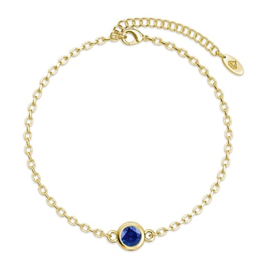 Birth Stone Bracelets - Gold and Blue
