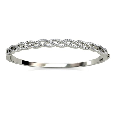 Braided Bracelets - Silver and Crystal