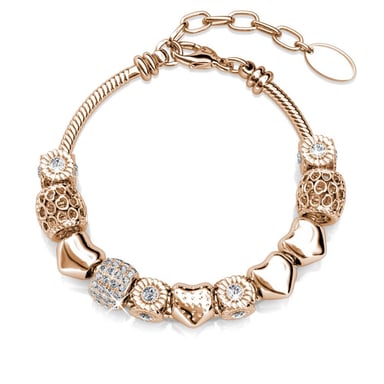 Radiant Charm Bracelets - Rose Gold and Crystal