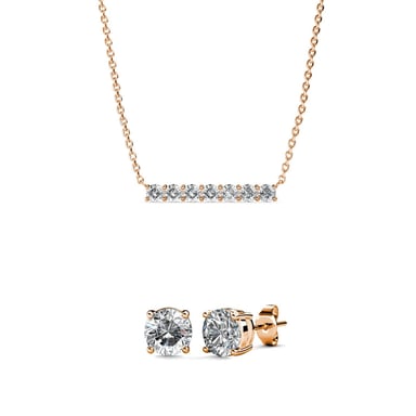 Mary Myriad Birthe Stone Sets - Rose Gold and Crystal