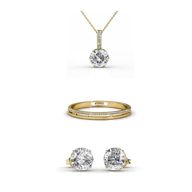 Kristine Sets - Gold and Crystal