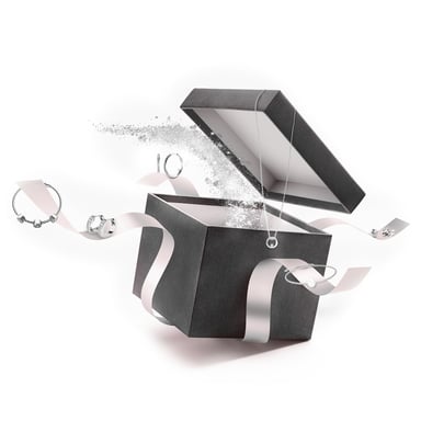 24 Surprise Jewels for Advent Calendar - Silver and Crystal