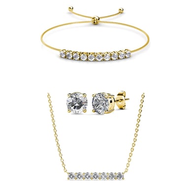 Mary Crystal Mia Sets - Gold and Crystal