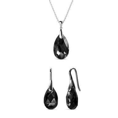 Teardrop Hook Sets - Silver and Black