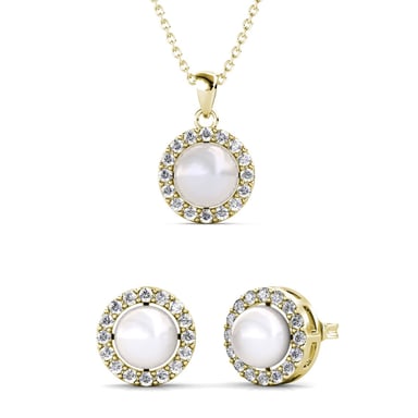 Circlet Pearl Sets - Gold and Crystal