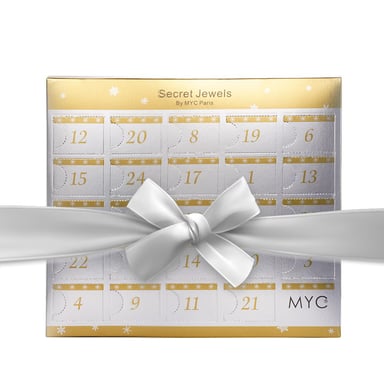 Advent calendar 13 jewels and 11 pearls - Destiny - Silver and Crystal
