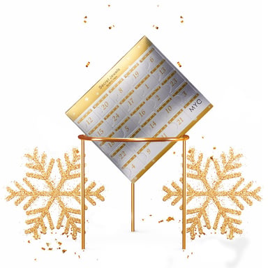 Advent calendar 24 surprise jewels - Gold and Crystal