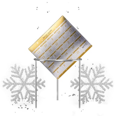 Advent calendar 24 surprise jewels - Silver and Crystal