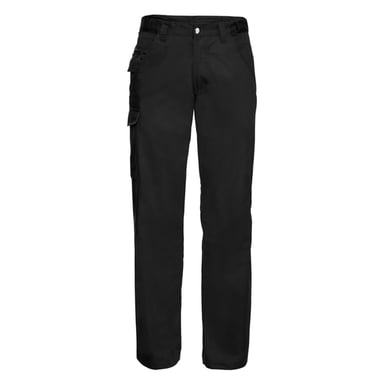 Russell Mens Polycotton Twill Work Trousers (Black)